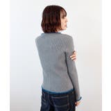 配色ステッチニットカーディガン | futier land | 詳細画像8