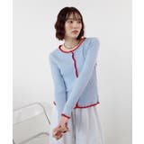配色ステッチニットカーディガン | futier land | 詳細画像5