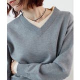 【ABYS】Vネックレイヤードニット | futier land | 詳細画像4