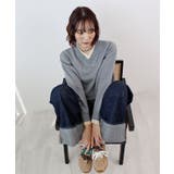 【ABYS】Vネックレイヤードニット | futier land | 詳細画像8