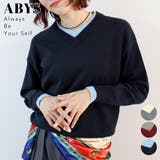 【ABYS】Vネックレイヤードニット | futier land | 詳細画像1
