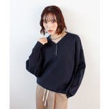 スウェットライク ヘンリーネックニット | futier land | 詳細画像10