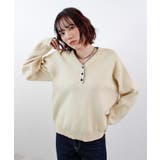 スウェットライク ヘンリーネックニット | futier land | 詳細画像2