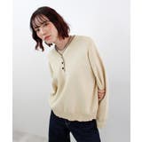 スウェットライク ヘンリーネックニット | futier land | 詳細画像3