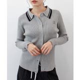 ライトグレー | 【ABYS】ワンポイントロゴ刺繍リブニット | futier land