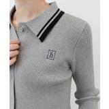 【ABYS】ワンポイントロゴ刺繍リブニット | futier land | 詳細画像1 