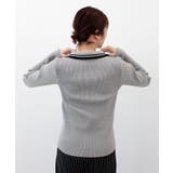 【ABYS】ワンポイントロゴ刺繍リブニット | futier land | 詳細画像4 