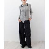 【ABYS】ワンポイントロゴ刺繍リブニット | futier land | 詳細画像5 