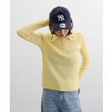 ロゴ刺繍ケーブルポロニット | futier land | 詳細画像8 