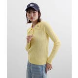 ロゴ刺繍ケーブルポロニット | futier land | 詳細画像18 