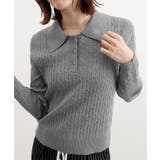 ロゴ刺繍ケーブルポロニット | futier land | 詳細画像4 