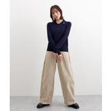 ロゴ刺繍ケーブルポロニット | futier land | 詳細画像28 