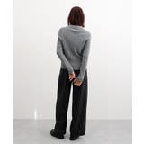 ロゴ刺繍ケーブルポロニット | futier land | 詳細画像17 