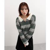 グラデーションボーダーニット | futier land | 詳細画像5 