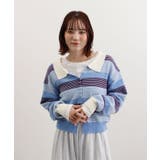 グラデーションボーダーニット | futier land | 詳細画像3 