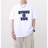 NYHSU IS GOO Flocky Print Logo T-shirt | AVENT | 詳細画像1 