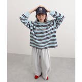 ロゴ刺繍ボーダーロンT | futier land | 詳細画像10 