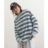 ロゴ刺繍ボーダーロンT | futier land | 詳細画像11 