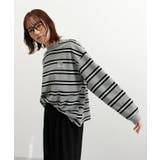 ロゴ刺繍ボーダーロンT | futier land | 詳細画像13 