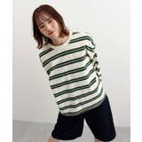 ロゴ刺繍ボーダーロンT | futier land | 詳細画像15 