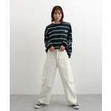 ロゴ刺繍ボーダーロンT | futier land | 詳細画像19 