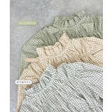 チェック柄シャーリングブラウス | futier land | 詳細画像3 