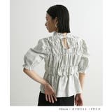 チェック柄シャーリングブラウス | futier land | 詳細画像7 