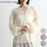 アイボリー | ジャガードシアーブラウス | futier land