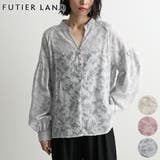 ライトグレー | ジャガードシアーブラウス | futier land