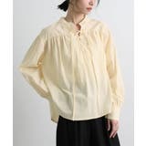 イエロー | レースアップブラウス | futier land
