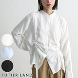ホワイト | サイドシャーリングシャツ | futier land