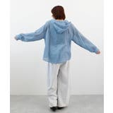 シアーチェックフードシャツ | futier land | 詳細画像10 