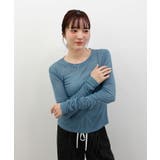 袖シャーリングシアートップス | futier land | 詳細画像11 