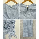 チェックギャザーショート丈ブラウス/シャツ | futier land | 詳細画像8 