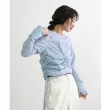 チェックギャザーショート丈ブラウス/シャツ | futier land | 詳細画像10 