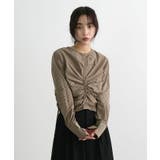 チェックギャザーショート丈ブラウス/シャツ | futier land | 詳細画像15 