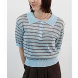 ボーダーシアーポロニット | futier land | 詳細画像13 