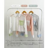 配色シアー短丈シャツ | futier land | 詳細画像2 