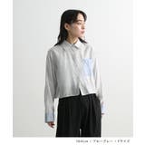 配色シアー短丈シャツ | futier land | 詳細画像7 