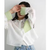 配色シアー短丈シャツ | futier land | 詳細画像14 