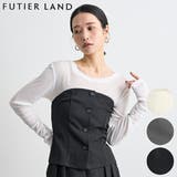 ブラック | ベアトップビスチェ | futier land