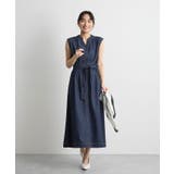 ベルト付きデニムワンピース | futier land | 詳細画像16 