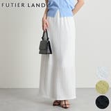 ホワイト | ジャガードレーススカート | futier land