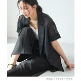 ブラック | シアー半袖テーラーJK | futier land