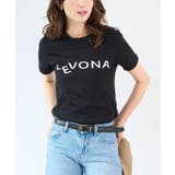ブラック | LEVONAロゴコンパクトTシャツ | futier land