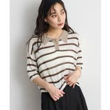 アイボリー | シアーボーダーポロニット | futier land