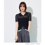 透かし編み配色ポロニット | futier land | 詳細画像8