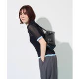 透かし編み配色ポロニット | futier land | 詳細画像15