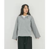 グレー | ヘンリーネックワッフルTOPS | futier land