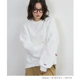 オフホワイト | 袖刺繍スウェット | futier land